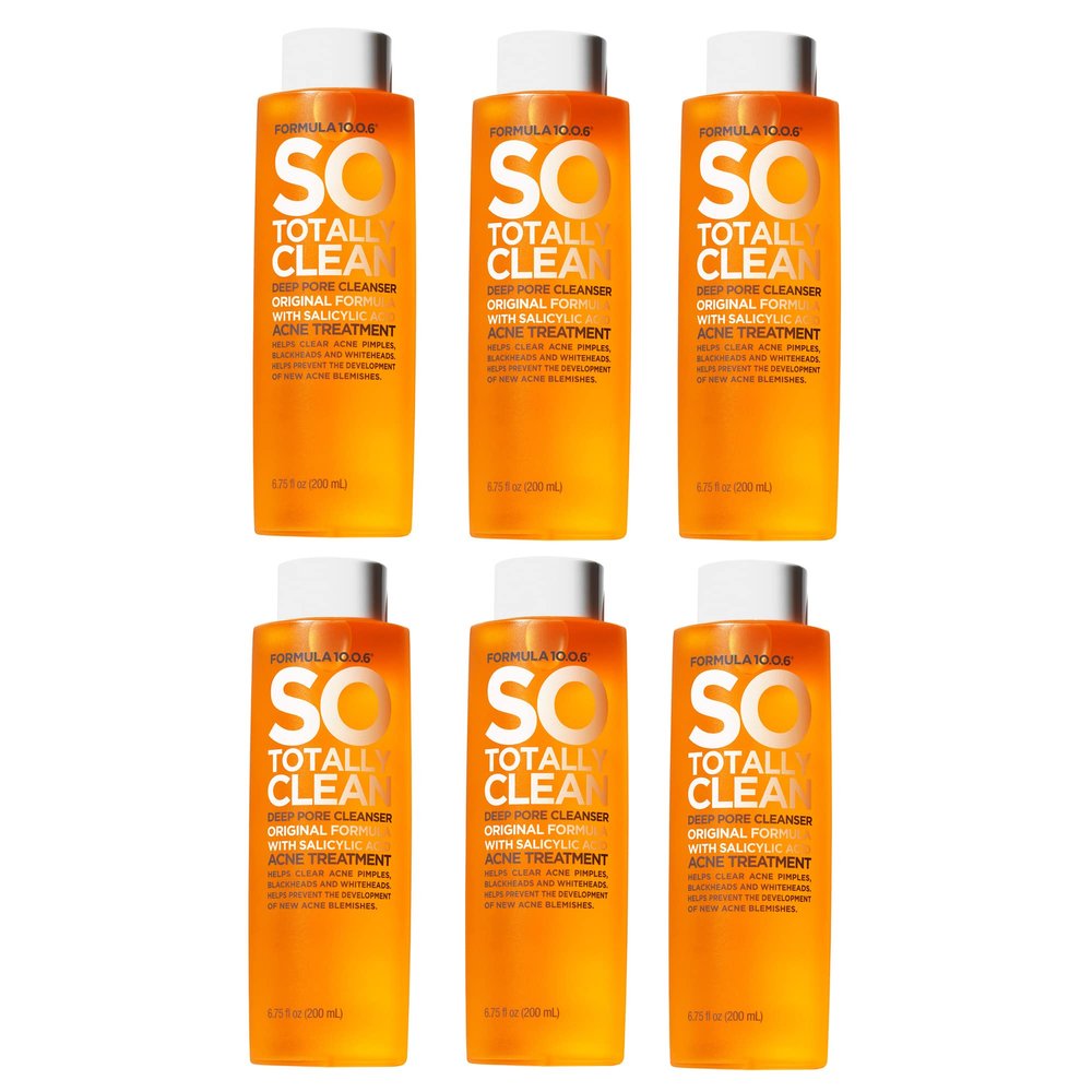 FORMULA 10.0.6 So Totally Clean Deep Pore Cleanser 6.75 fl oz (200ml) 6-Pack