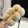 Czsycdsf 5.9" Fluffy Plush Ball Large Hair Claw Clips, Cute Soft Faux Rex Rabbit Fur Pom Pom Ball Big Hair Clips Strong Hold Jaw Clip Autumn Winter Hair Accessories for Women Girls Thick Curly Hair view 1