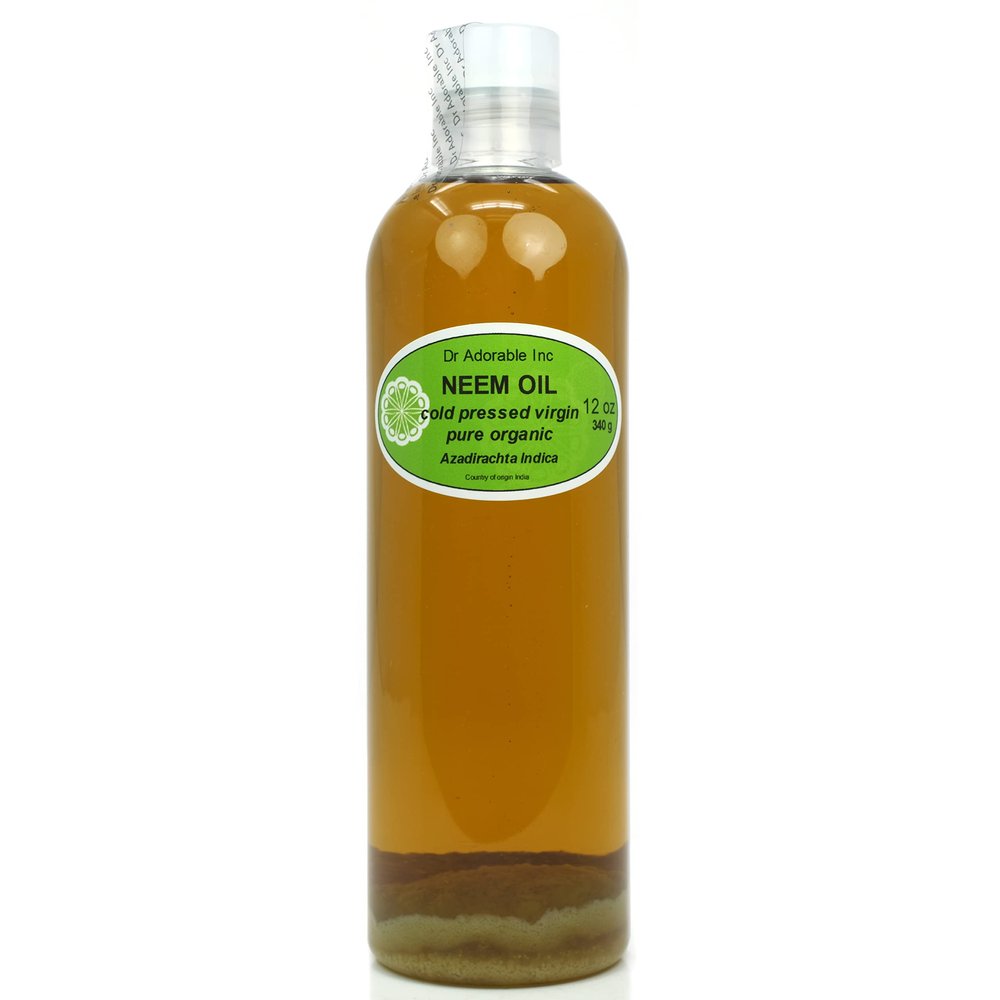 Dr Adorable - 12 oz - Neem Oil - Unrefined 100% Pure Natural Organic Cold Pressed