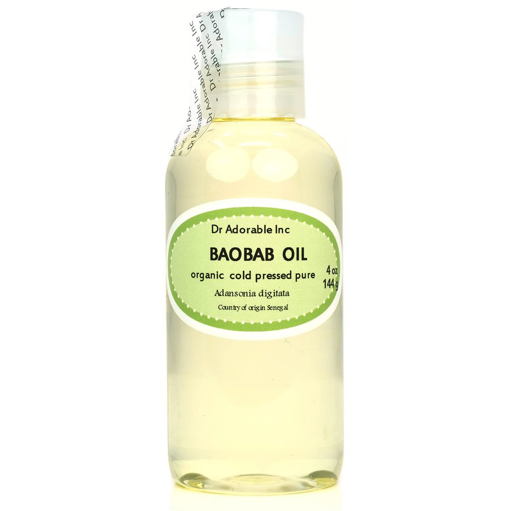 Dr Adorable - 4 oz - Baobab Oil - 100% Pure Natural Cold Pressed Organic