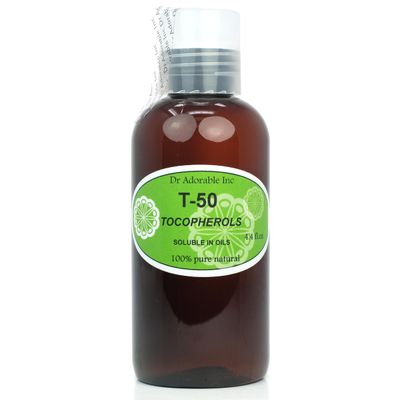 Dr Adorable - 4 oz - Tocopherols T-50 Oil-Soluble Vitamin E - Pure Natural Premium Anti Aging