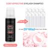 Eyelash Cleanser Concentrate 100ml Lash Extensions Shampoo Natural Foaming Cleanser DIY Non-lrritating Wash for Extensions Lashes with Salon Home Care-Makes 20 Bottles 60ml lash Shampoo (Peach) view 4
