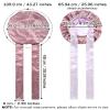 Satin Silk Hair Bonnets for Women Curly Hair Wrap for Sleeping Cap Reversible Bonnet with Tie Band Night Double Layer Sleep Cap ( Reversible Satin Bonnet(Bean Paste + Light Purple) view 3