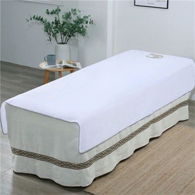 Protective Massage Table Bed Cover Oil-resistant Salon Bed Sheet Cover Breathable Beauty Couch Cover For Massage Tables Bed Treatment Protection Solid Color Formassage Table Andspa-D 31x75inch(80x190c