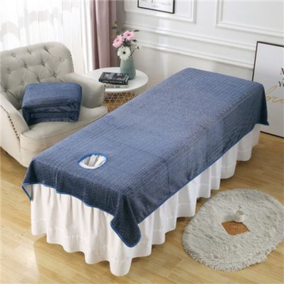 Beauty Salon Bed Sheets Washable SPA Massage Table Cover Professional Bed Sheet Cover Reusable Beauty Bed Sheet Cover Breathable Massage Couch Cover Solid Color With Breathing Hole-B 44x87inch(115x220