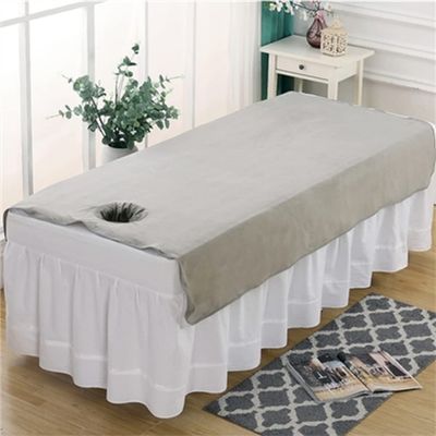 Beauty Bed Sheet Cover Professional Beauty Salon Massage Reusable Beauty Salon Massage SPA Center Bed Sheets Solid Color Massage Table Sheet Set Breathable For Massagetable And Spa-A 47x75inch(120x190