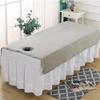 Beauty Bed Sheet Cover Professional Beauty Salon Massage Reusable Beauty Salon Massage SPA Center Bed Sheets Solid Color Massage Table Sheet Set Breathable For Massagetable And Spa-A 47x75inch(120x190 view 1