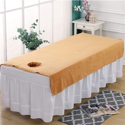 Beauty Bed Sheet Cover Professional Beauty Salon Massage Reusable Beauty Salon Massage SPA Center Bed Sheets Solid Color Massage Table Sheet Set Breathable For Massagetable And Spa-D 47x75inch(120x190