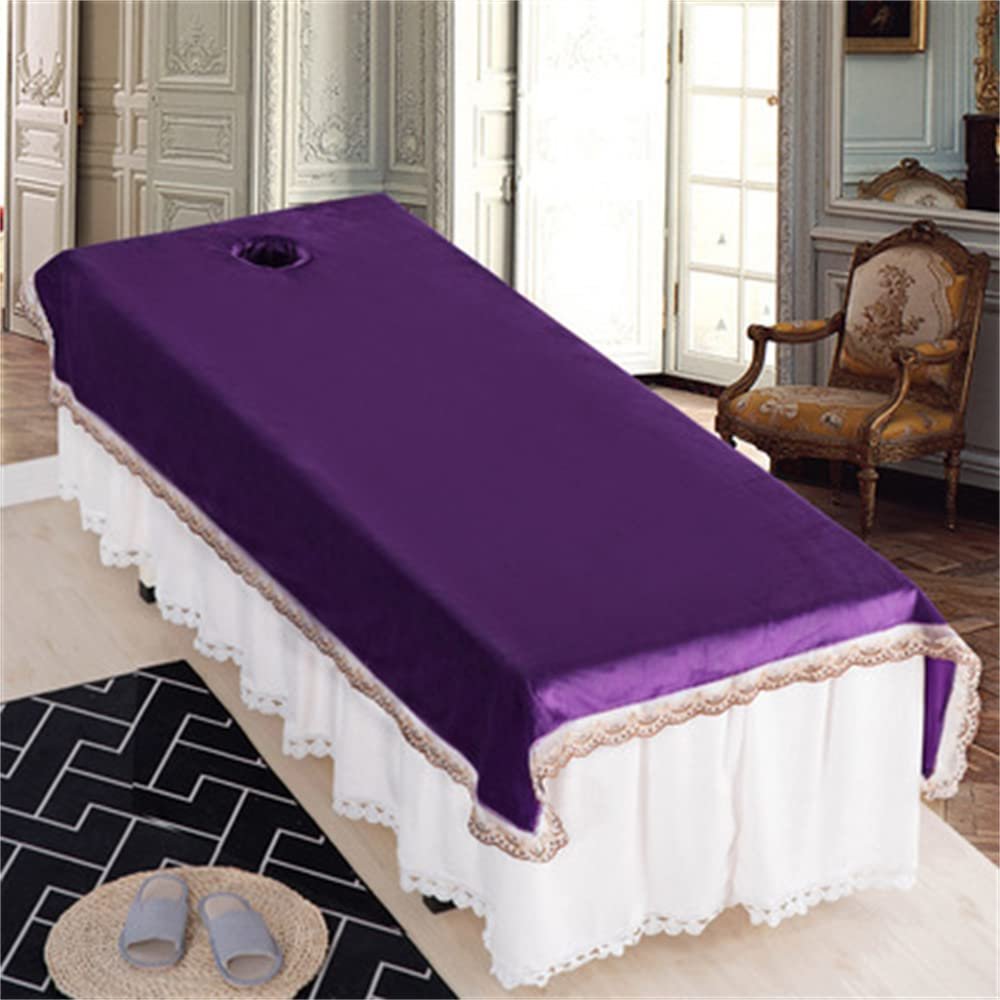 Massage Table SPA Couch Cover Sheet Pure Color Protective Massage Table Bed Cover Soft Beauty Salon Spa Sheet All-round Wrap Massage Table Sheet Oil-resistant For Beauty Salon Spa-I 35x87inch(90x220cm