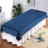 Beauty Salon Massage SPA Center Bed Sheets Solid Color Salon Bed Sheet Cover Washable Protective Massage Table Bed Cover Anti-slip SPA Salon Table Cover Soft For Beauty Salon Spa-G 47x87inch(120x220cm view 1
