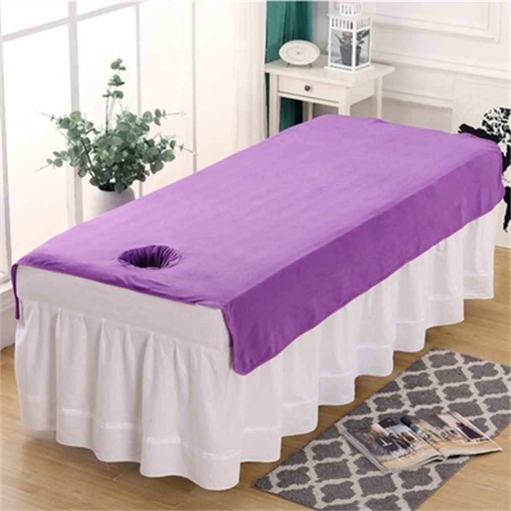 Beauty Bed Sheet Cover Professional Beauty Salon Massage Reusable Beauty Salon Massage SPA Center Bed Sheets Solid Color Massage Table Sheet Set Breathable For Massagetable And Spa-I 47x75inch(120x190