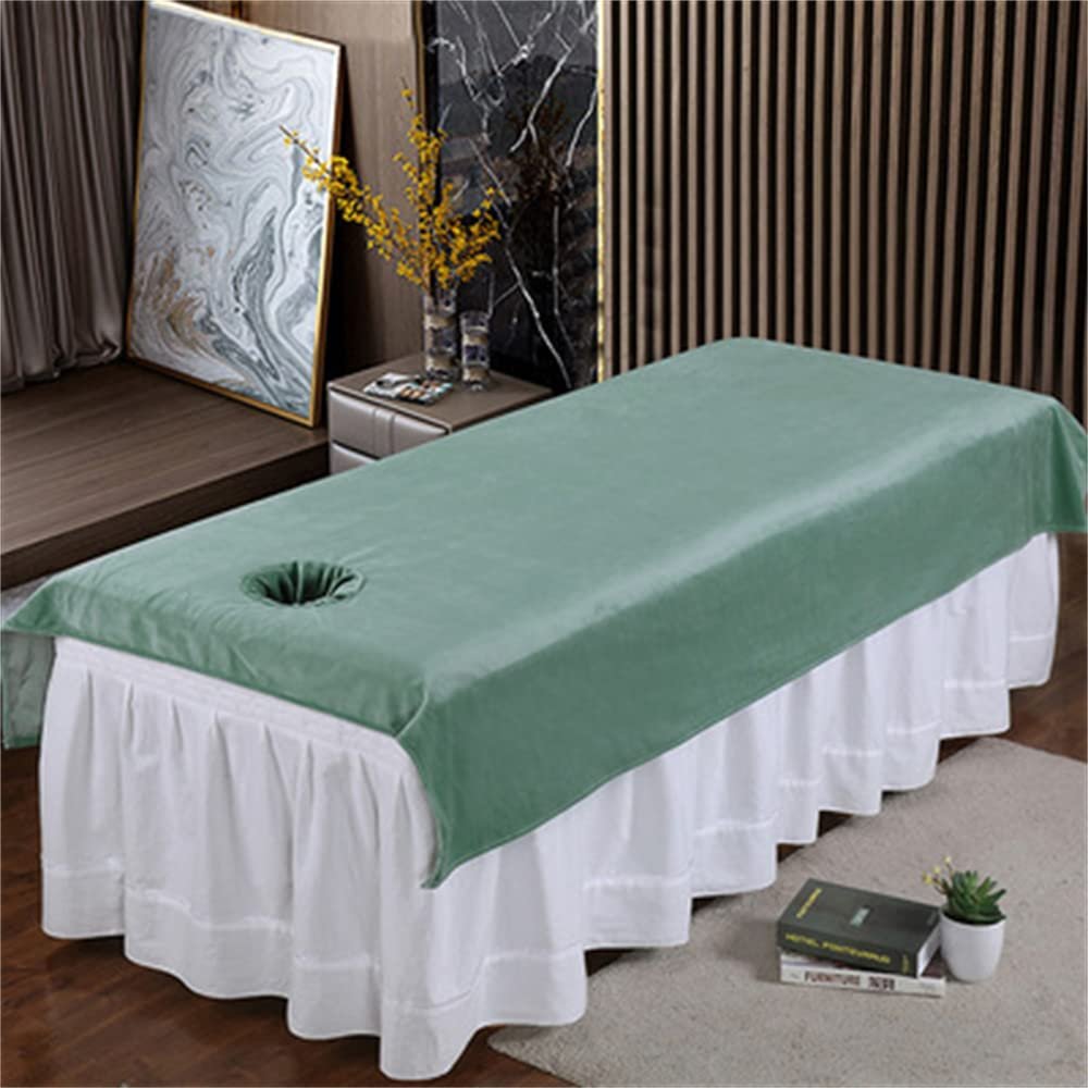 Massage Table Sheet Soft Protective Massage Table Bed Cover Pure Color SPA Massage Table Cover Mat Washable Salon Bed Sheet Cover Fully Wrap Around Sides For Massage Tables And Spa-G 43x75inch(110x190