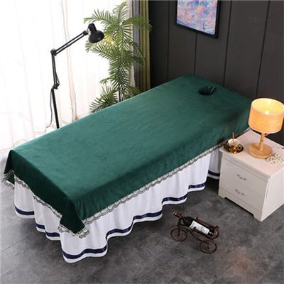 Beauty Salon Spa Massage Table Cloth All-round Wrap Bed Sheet Cover Fully Wrap Around Sides Beauty Salon Spa Sheet Anti-slip Massage Couch Cover Oil-resistant For Beauty Salon Spa-A 47x87inch(120x220c