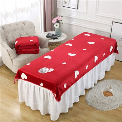 Facial Bed Cover With Face Hole Soft Beauty Salon Spa Sheet Waterproof Beauty Salon Massage Reusable Massage Table Cloth Oil-resistant Massage Table Sheet Anti-slip With Face Hole-B 44x87inch(115x220c