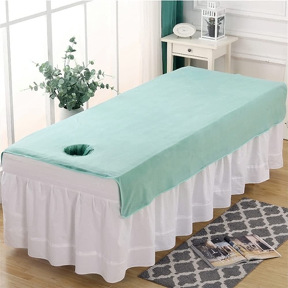 Beauty Bed Sheet Cover Professional Beauty Salon Massage Reusable Beauty Salon Massage SPA Center Bed Sheets Solid Color Massage Table Sheet Set Breathable For Massagetable And Spa-F 47x75inch(120x190