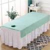Beauty Bed Sheet Cover Professional Beauty Salon Massage Reusable Beauty Salon Massage SPA Center Bed Sheets Solid Color Massage Table Sheet Set Breathable For Massagetable And Spa-F 47x75inch(120x190 view 1