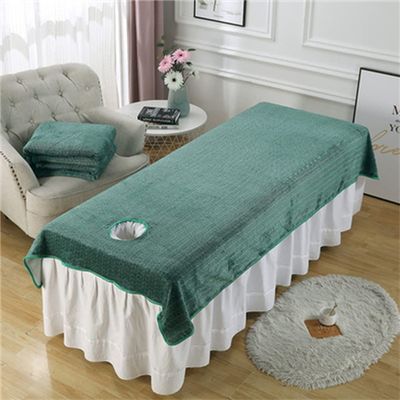 Beauty Salon Bed Sheets Washable SPA Massage Table Cover Professional Bed Sheet Cover Reusable Beauty Bed Sheet Cover Breathable Massage Couch Cover Solid Color With Breathing Hole-C 44x87inch(115x220