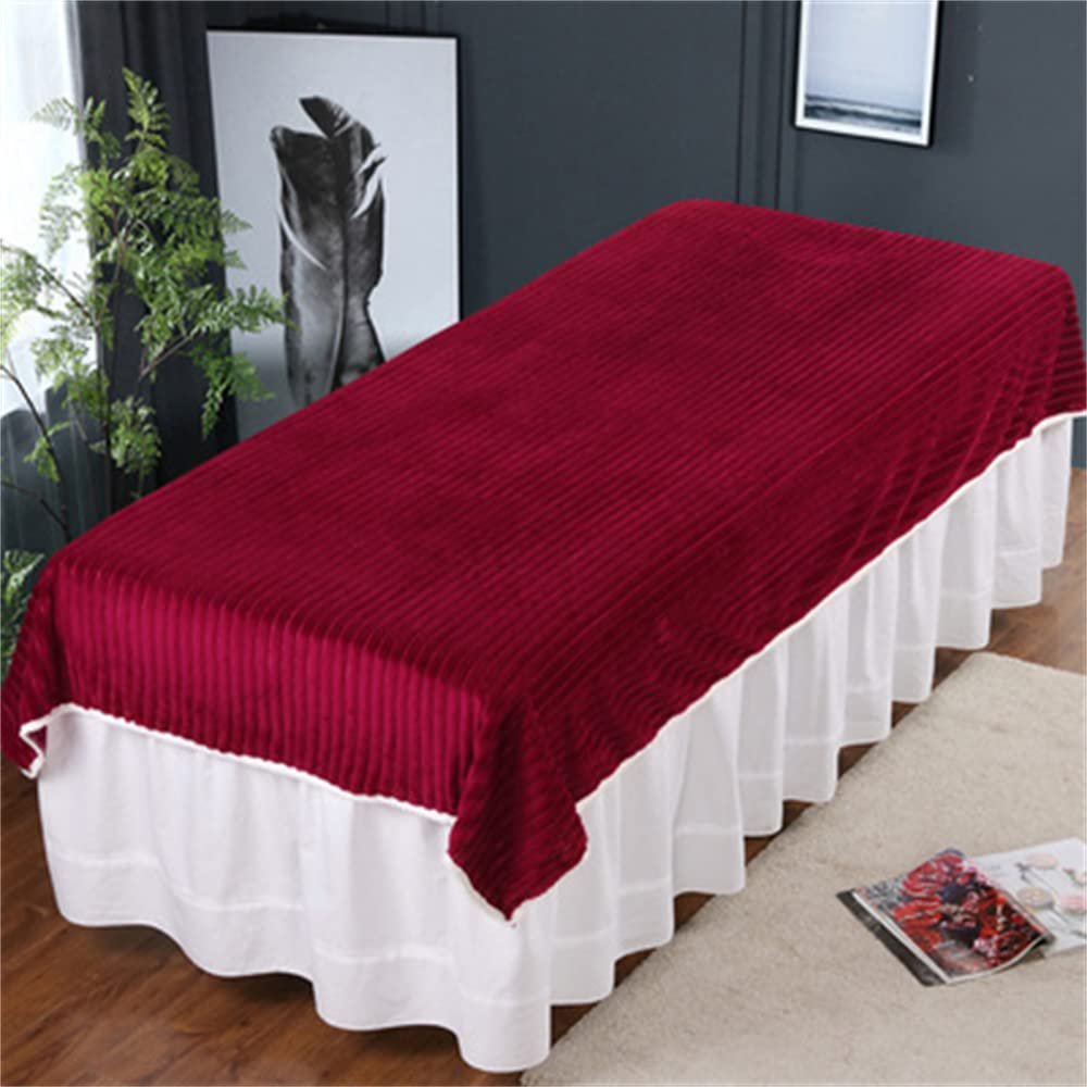 Beauty Salon Spa Massage Table Cloth Breathable Massage Table Cloth Professional Massage Bed Cover Fully Wrap Around Sides Massage Sheet Cover Washable For Massage Tables And Spas-A 31x79inch(80x200cm