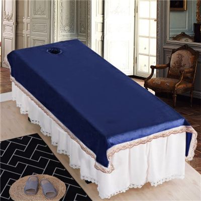 Massage Table SPA Couch Cover Sheet Pure Color Protective Massage Table Bed Cover Soft Beauty Salon Spa Sheet All-round Wrap Massage Table Sheet Oil-resistant For Beauty Salon Spa-J 49x89inch(125x225c