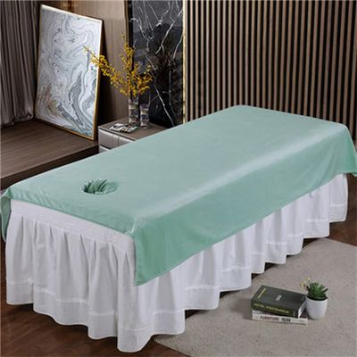 Massage Table Sheet Soft Protective Massage Table Bed Cover Pure Color SPA Massage Table Cover Mat Washable Salon Bed Sheet Cover Fully Wrap Around Sides For Massage Tables And Spa-D 43x75inch(110x190