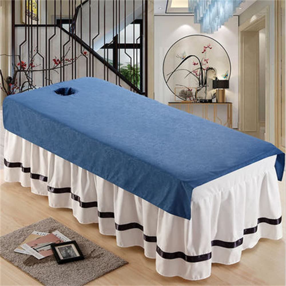 Beauty Salon Spa Sheet Breathable Beauty Salon Massage SPA Center Bed Sheets Anti-Slip Sheets for Beauty Salons Elastic Beauty Salon Bed Sheets Soft for Massage Tables and Spas-C 47x75inch(120x190cm)