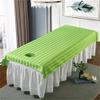 Facial Bed Cover With Face Hole Breathable Sheets For Beauty Salons Oil-resistant Bed Sheet Cover Fully Wrap Around Sides Beauty Salon Bed Sheets Elastic For Massage Tables And Spa-F 39x75inch(100x190 view 1