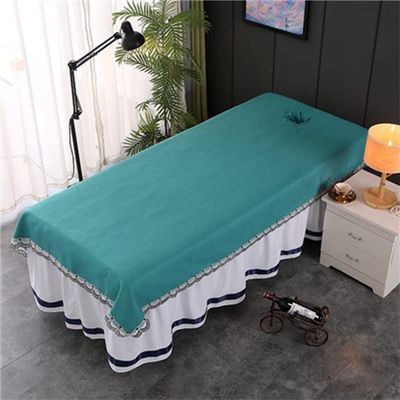 Facial Bed Cover With Face Hole Soft Massage Fitted Sheet Breathable SPA Massage Couch Cover Disposable Beauty Salon Spa Massage Table Cloth All-round Wrap For Massagetable And Spa-A 31x79inch(80x200c