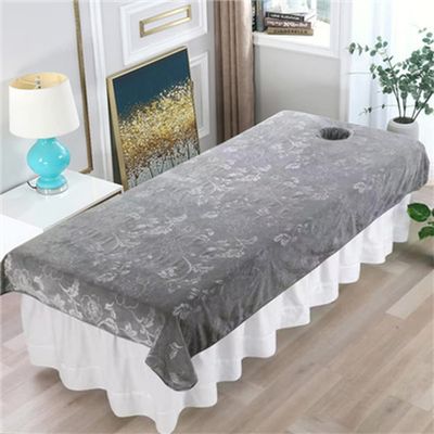 Beauty Salon Massage Soft Massage Sheet Cover Professional SPA Massage Table Cover Elastic Beauty Salon Massage Oil-resistant Beauty Salon Bed Sheets Breathable With Breathing Hole-E 47x75inch(120x190