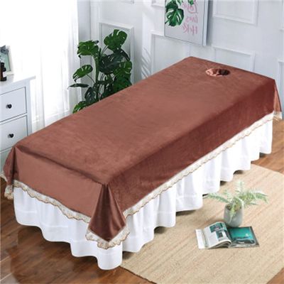 Beauty Salon Massage SPA Center Bed Sheets Solid Color Salon Bed Sheet Cover Washable Protective Massage Table Bed Cover Anti-slip SPA Salon Table Cover Soft For Beauty Salon Spa-A 47x87inch(120x220cm