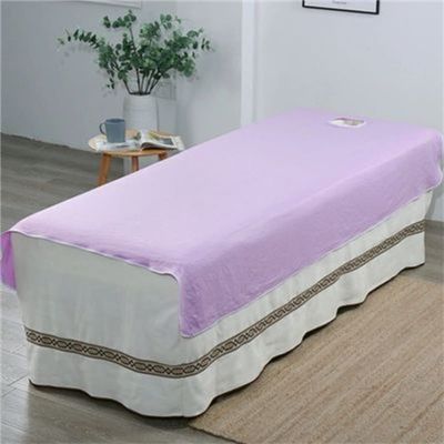 Protective Massage Table Bed Cover Oil-resistant Salon Bed Sheet Cover Breathable Beauty Couch Cover For Massage Tables Bed Treatment Protection Solid Color Formassage Table Andspa-C 47x77inch(120x195