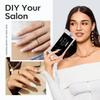 Modelones Fake Nail Tips 510Pcs Almond Shape Medium Clear 15 Sizes and 9 in One Gel Nail Glue Prep Dehydrator view 4