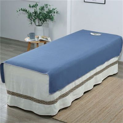 Protective Massage Table Bed Cover Oil-resistant Salon Bed Sheet Cover Breathable Beauty Couch Cover For Massage Tables Bed Treatment Protection Solid Color Formassage Table Andspa-B 47x77inch(120x195