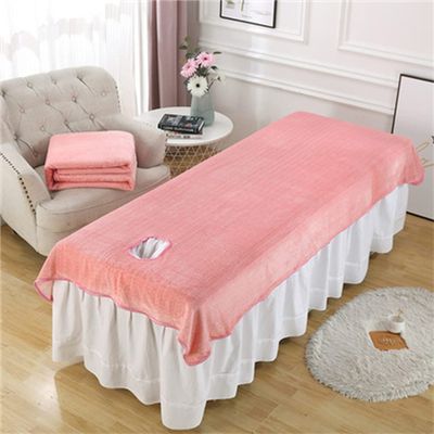 Beauty Salon Bed Sheets Washable SPA Massage Table Cover Professional Bed Sheet Cover Reusable Beauty Bed Sheet Cover Breathable Massage Couch Cover Solid Color With Breathing Hole-H 33x79inch(85x200c
