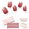 NAILOG Semi Cured Gel Nail Strips, 20Pcs Gradient Pink Lasting Gel Nail Stickers, Salon Quality Easy Apply & Remove Works with Any UV/LED Nail Lamps, Silvery Kahala view 1