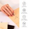NAILOG Semi Cured Gel Nail Strips, 20Pcs Gradient Pink Lasting Gel Nail Stickers, Salon Quality Easy Apply & Remove Works with Any UV/LED Nail Lamps, Silvery Kahala view 3