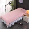 Facial Bed Cover With Face Hole Soft Massage Fitted Sheet Breathable SPA Massage Couch Cover Disposable Beauty Salon Spa Massage Table Cloth All-round Wrap For Massagetable And Spa-B 31x79inch(80x200c view 1