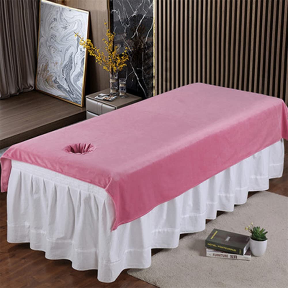 Massage Table Sheet Soft Protective Massage Table Bed Cover Pure Color SPA Massage Table Cover Mat Washable Salon Bed Sheet Cover Fully Wrap Around Sides For Massage Tables And Spa-A 43x75inch(110x190