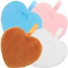 Beavorty 4pcs Heart-shaped Powder Puff Makeup Tools for Loose Powder Application Washable and Reusable Cosmetic Sponges for Foundation Blush and Concealer view 1