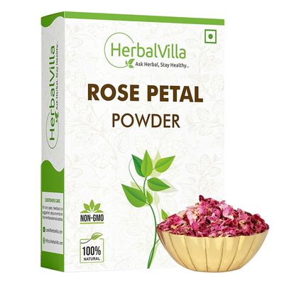 BETT Herbalvilla Pure Rose Petals Powder for face and Skin (200 Grams)