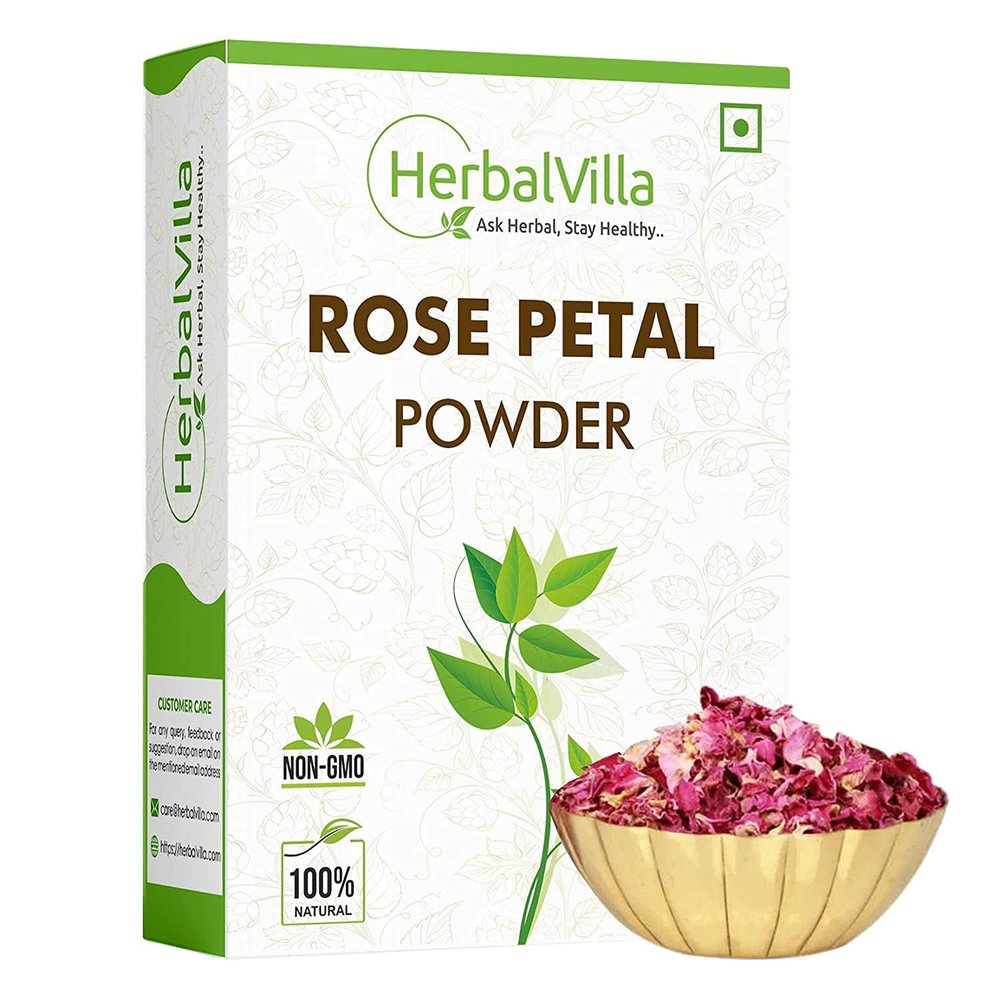 BETT Herbalvilla Pure Rose Petals Powder for face and Skin (200 Grams)