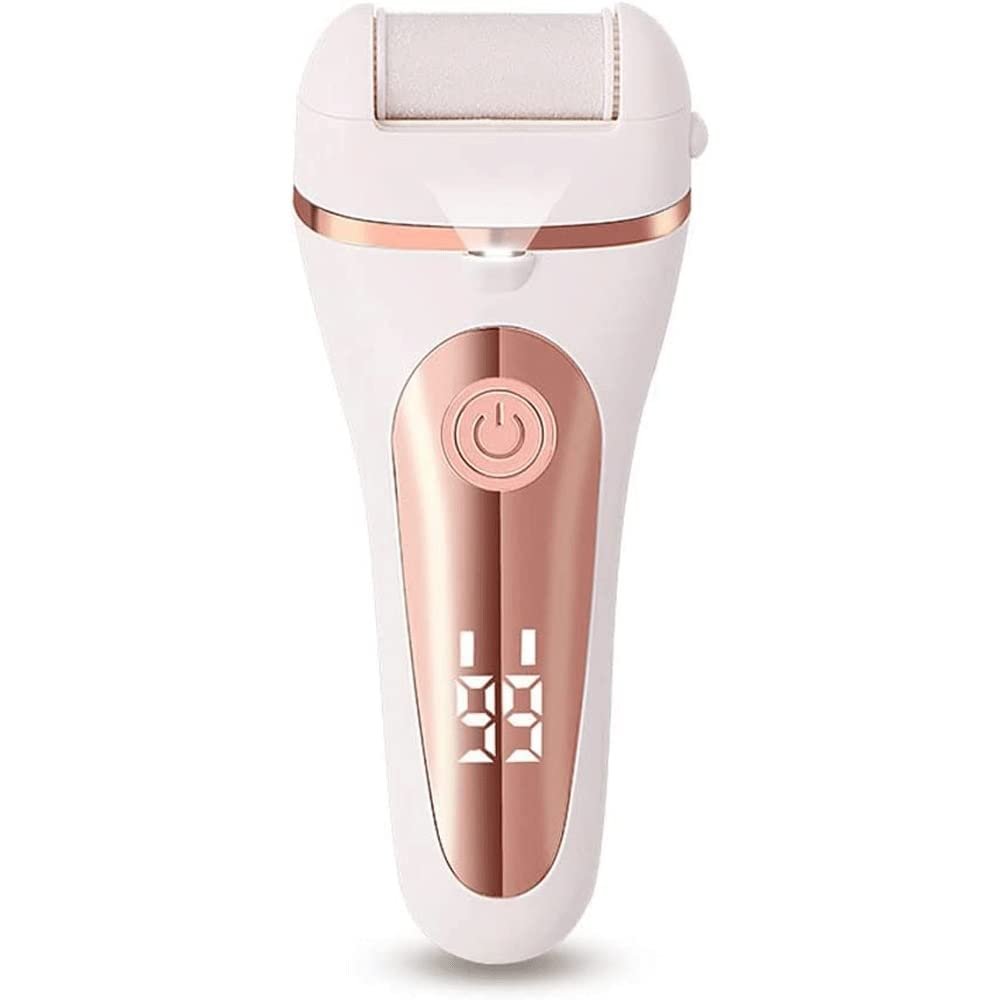 OJOINK Electric Callus Remover for Feet, Rechargeable 3 Roller Heads 2 Speeds,Feet Care for Dead, Hard Cracked Dry Skin