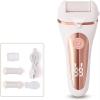 OJOINK Electric Callus Remover for Feet, Rechargeable 3 Roller Heads 2 Speeds,Feet Care for Dead, Hard Cracked Dry Skin view 2