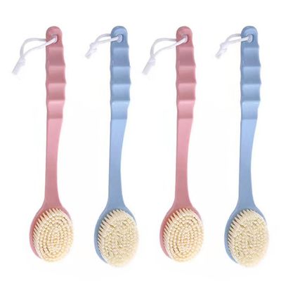 Magik 2-4Pc Long Handle Bath Brush Back Scrub Scrubber Shower Body Skin Exfoliating (4 Pack)
