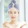 minkissy Hair Drying Towel Wrap Fast Drying Fleece Hair Hat Ultra Absorbent Lightweight Wrap for Reducing Frizz and Breakage Button Design for view 3