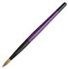 PANA Pure Kolinsky Hair Acrylic Nail Brush - Round Shape Black Ferrule with Purple Wood Handle (Size 6) view 1