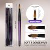 PANA Pure Kolinsky Hair Acrylic Nail Brush - Round Shape Black Ferrule with Purple Wood Handle (Size 6) view 3