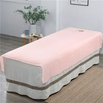 Protective Massage Table Bed Cover Oil-resistant Salon Bed Sheet Cover Breathable Beauty Couch Cover For Massage Tables Bed Treatment Protection Solid Color Formassage Table Andspa-E 47x77inch(120x195