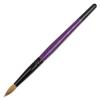 PANA Pure Kolinsky Hair Acrylic Nail Brush - Round Shape Black Ferrule with Purple Wood Handle (Size 10) view 1