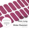 NAILOG Semi Cured Gel Nail Strips (20 Extra Long Stickers/Wraps) | Buy 2 Get 1 UV Lamp| Glossy & Long Lasting Soft Gel Finishing,Crush view 4