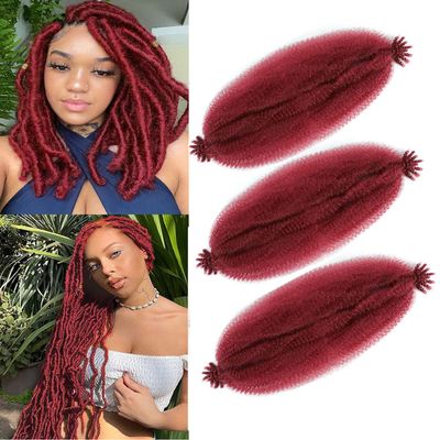 16Inch Afro Twist Hair 3Packs Springy Afro Twist Hair Crochet Braiding Hair (16 Inch (Pack of 3), Bug)